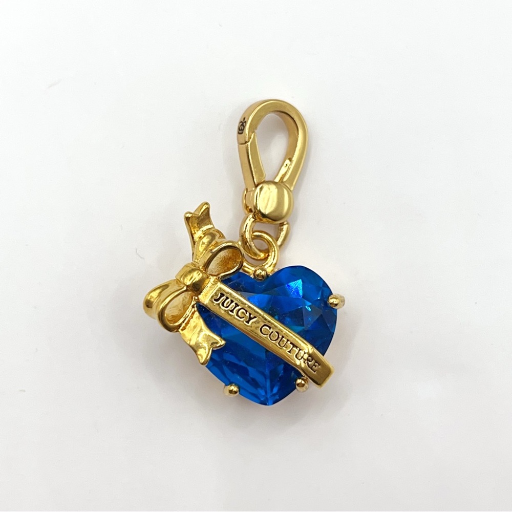 Juicy Couture blue heart locket charm